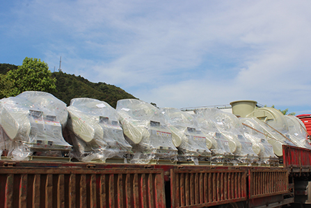 发货现场-绍兴天宏风机有限公司